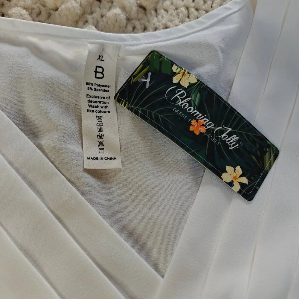 Blooming Jelly Tank Top Dressy Sleeveless Blouses Business Casual Tank XL NWT - Picture 7 of 10
